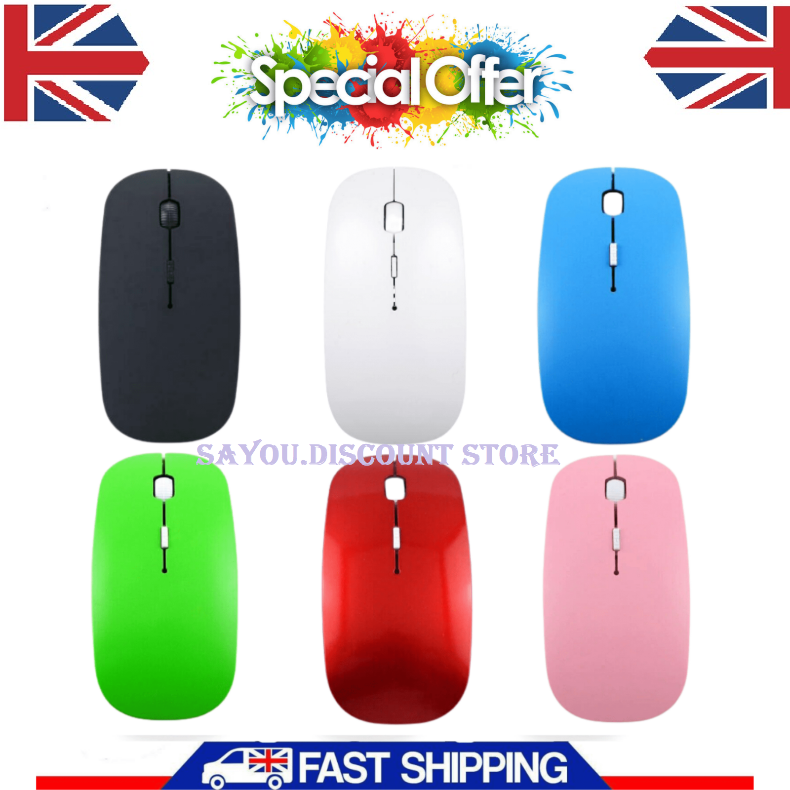 2.4 GHz Wireless Cordless Mouse Mice Optical Scroll