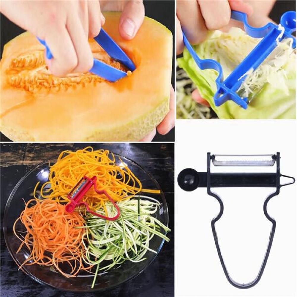 3 PCS Kitchen Peeler Slicer Set Fruit Vegetable Cutter Potato Peeling Tools UK