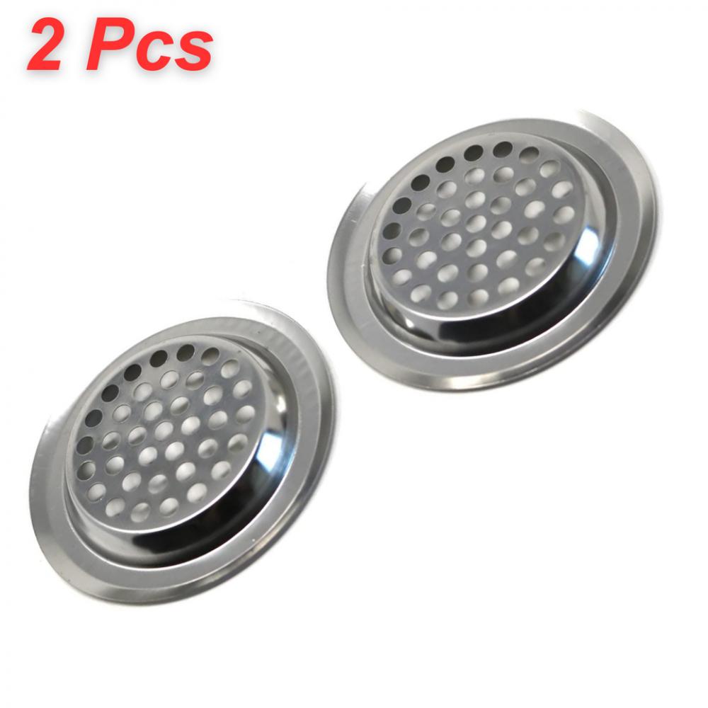 Pack of 2 Kitchen Sink Drain Strainer Steel