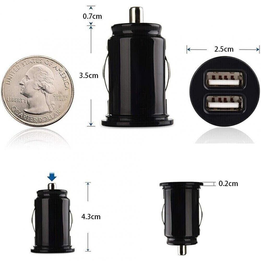 Fast Car Charger 2 USB Port