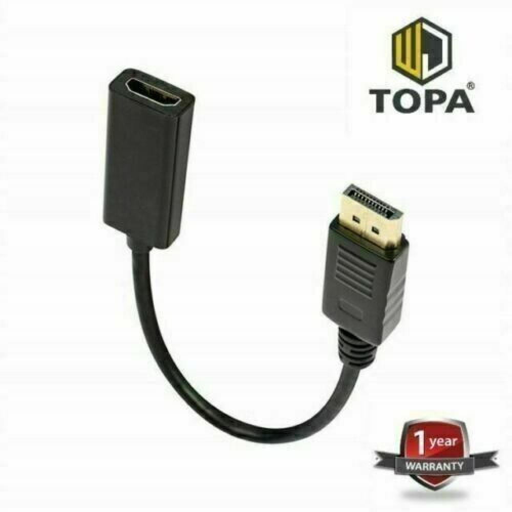 1080p Display Port DP Male to HDMI Female Adapter Converter Cable for HDTV PC 4k