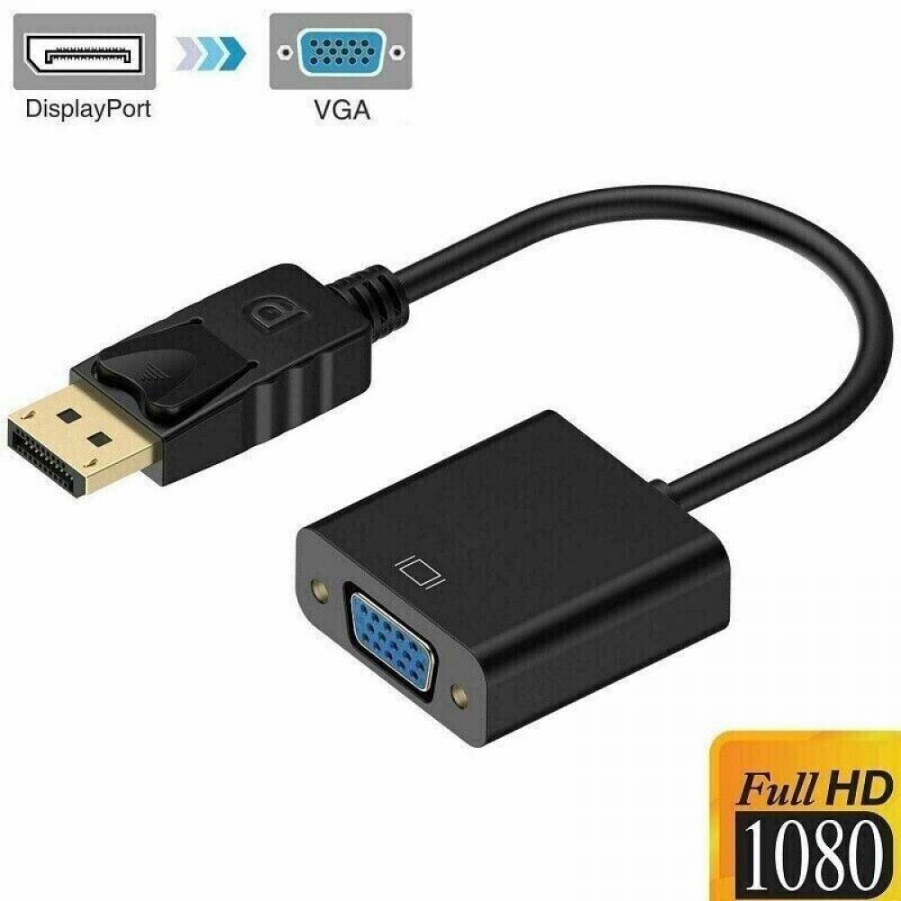 DP Display Port Male to VGA Female Adapter