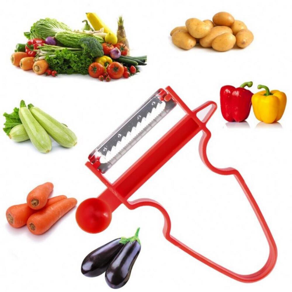 3 PCS Kitchen Peeler Slicer Set Fruit Vegetable Cutter Potato Peeling Tools UK