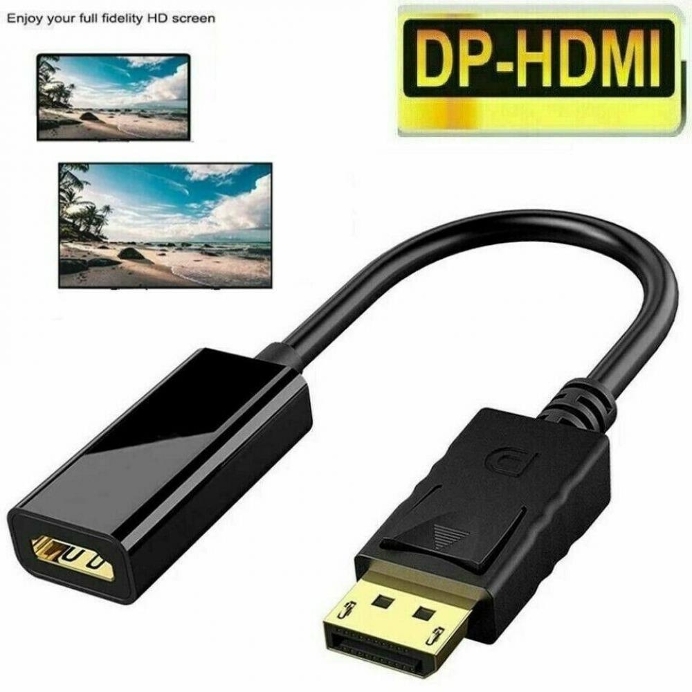 1080p Display Port DP Male to HDMI Female Adapter Converter Cable for HDTV PC 4k