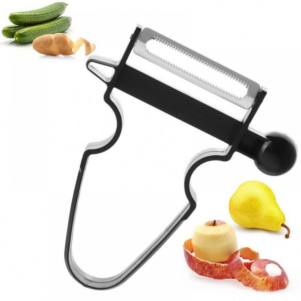 3 PCS Kitchen Peeler Slicer Set Fruit Vegetable Cutter Potato Peeling Tools UK