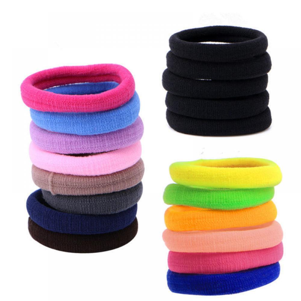 50Pcs Women Girls Hair Band Ties Rope Ring Elastic Hairband Ponytail Holder Lot