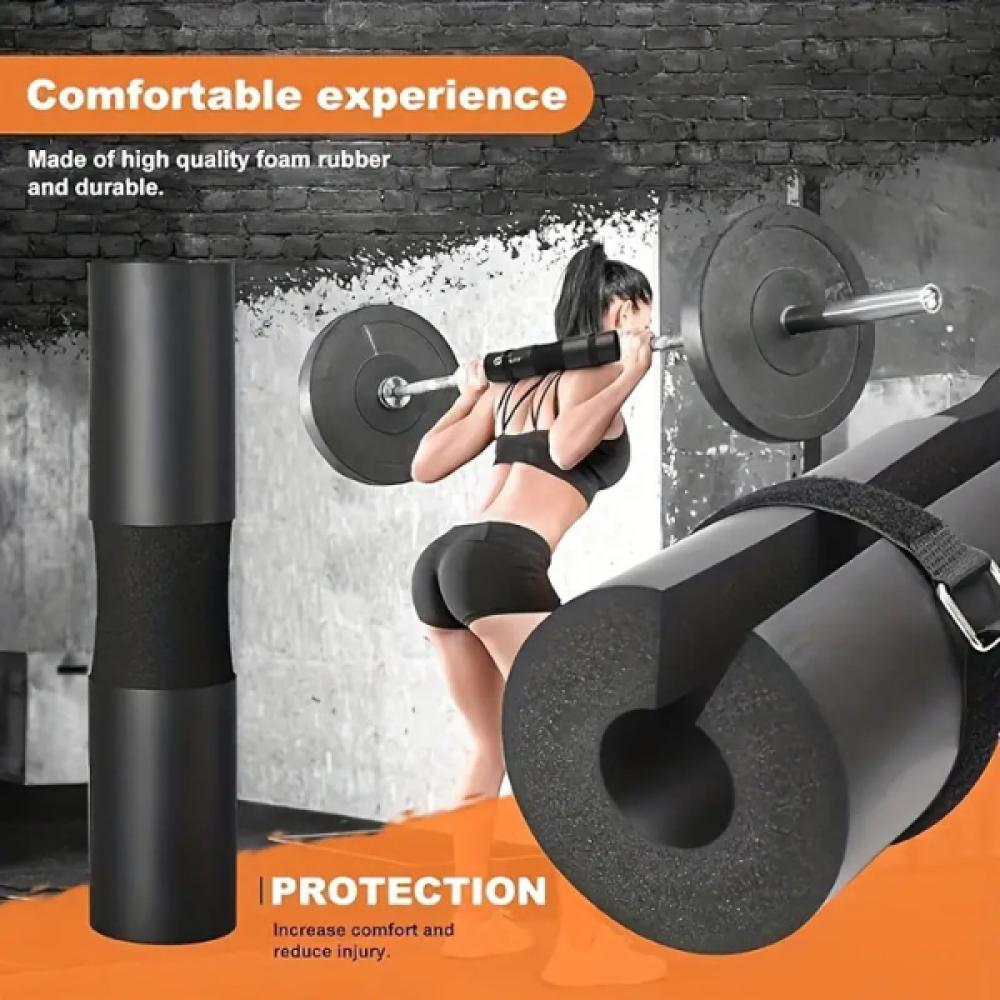 Barbell Squat Pad is a foam neck and shoulder protector for weight lifting, fitting standard and Olympic bars. Available in 4 colors.