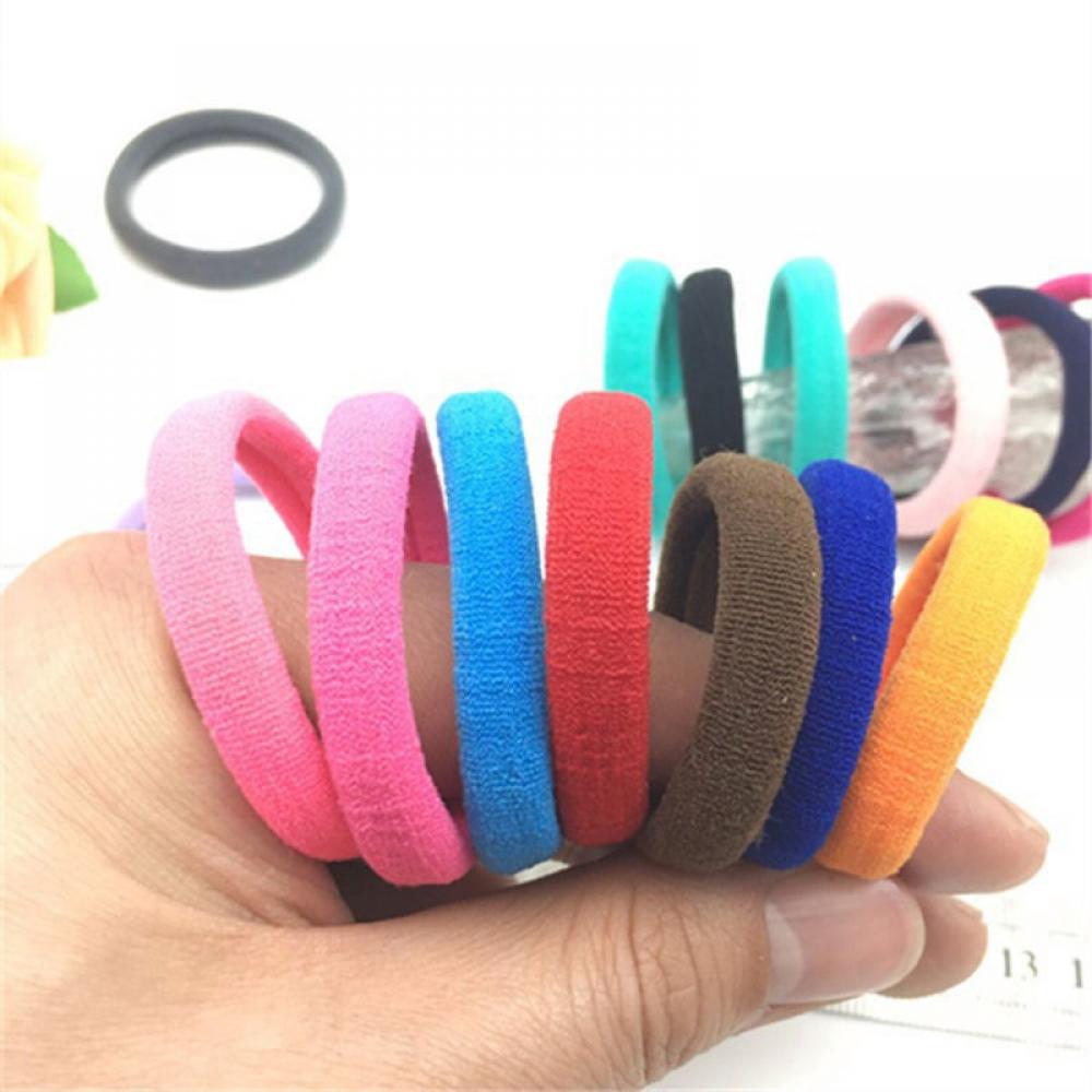 50Pcs Women Girls Hair Band Ties Rope Ring Elastic Hairband Ponytail Holder Lot