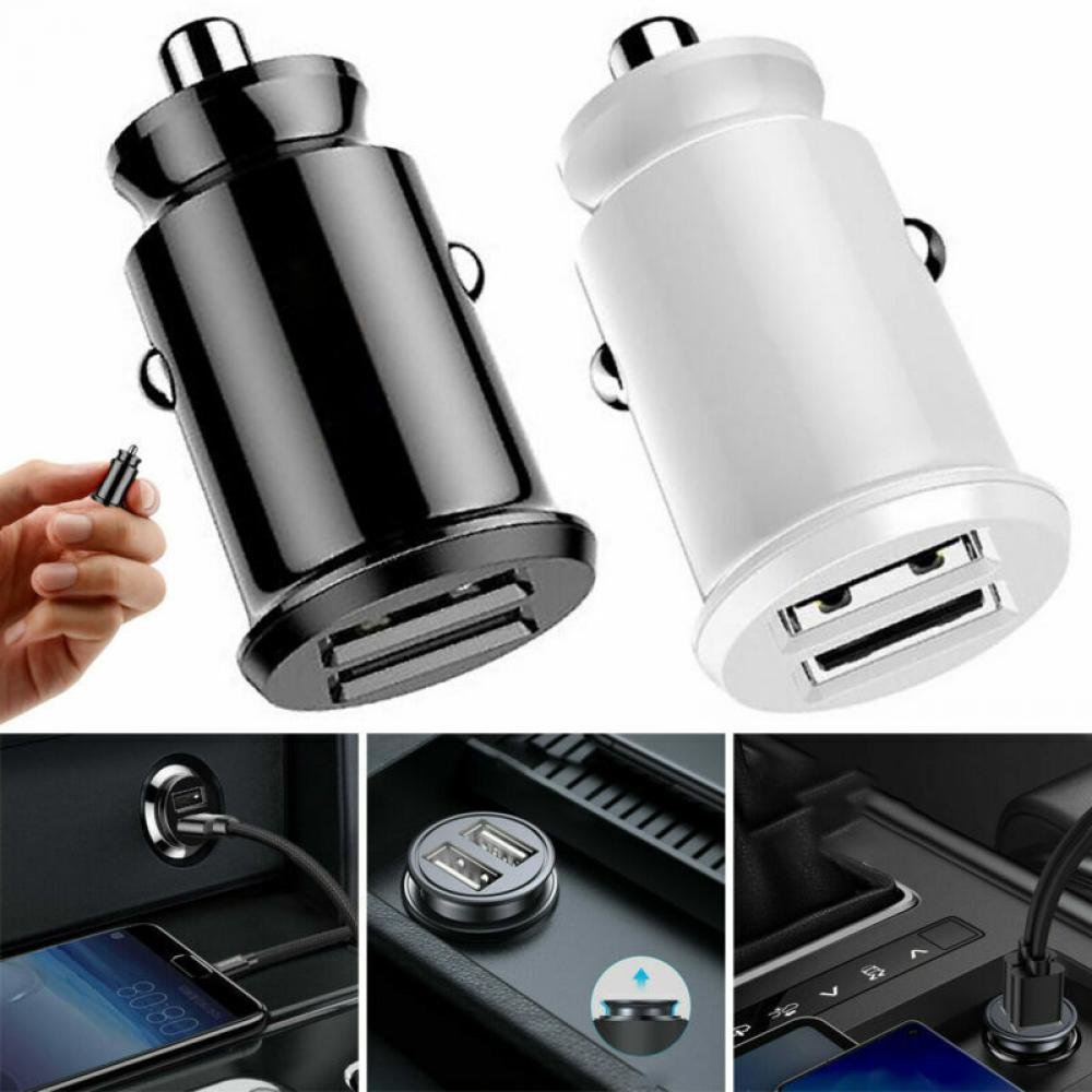 Fast Car Charger USB Cigarette Lighter Socket Dual Adapter iPhone Samsung